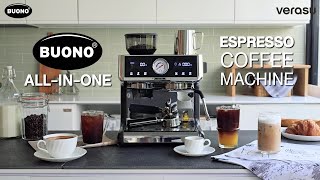 เครื่องชงกาแฟเอสเพรสโซ พร้อมที่บดเมล็ดกาแฟ BUONO All - In - One Espresso Machine