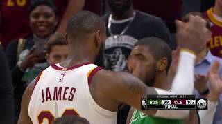 Kyrie Irving and LeBron James Hug It Out After Wild Ending to Cavs Celtics Game