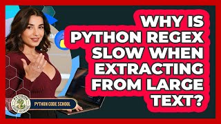 Why Is Python Regex Slow When Extracting From Large Text? - Python Code School