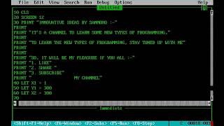 A "QBASIC ENDING LINE ANIMATION" PROGRAM.