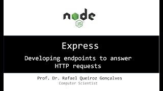 Express - Developing endpoints to answer HTTP requests (Node.js)