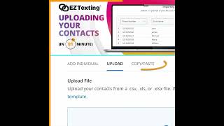 How To Manage & Bulk Upload Your SMS Marketing Contacts in 1 Minute | EZ Texting Demo #shorts