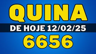 🍀Quina 6656 – resultado da quina de hoje concurso 6656 (12-02-25)