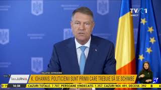 Declaraţii Klaus Iohannis - 16 aprilie