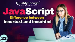 Difference Between Innertext and Innerhtml - #javascript Crash Course | Session - 23