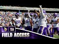 Vikings at Giants Week 1 Field Access