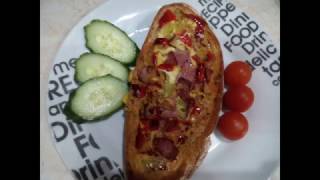 Εύκολη \u0026 νόστιμη ομελέτα σε ψωμί | Easy \u0026 delicious omelet in bread | Легкий и вкусный омлет в хлебе