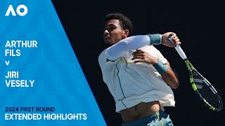 Arthur Fils v Jiri Vesely Extended Highlights | Australian Open 2024 First Round