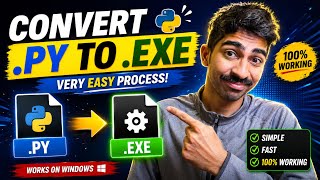 How to turn your (.py) Python file to an EXE ( Easiest Tutorial 2026 )