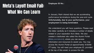 Meta’s Layoff Email Fail: What We Can Learn