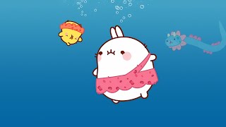 Molang \u0026 Piu Piu's with a Prehistoric Sea Monster 🐉🐠| Funny Cartoon for Kids