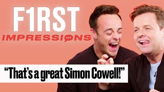 Ant And Dec Impersonate British TV Stars | First Impressions | LADbible | First