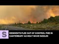 Residents fleeing out of control vegetation fire in Canterbury as heat wave sizzles | Stuff.co.nz