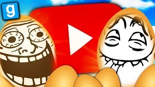 LOS HUEVOS TROLL DE YOUTUBE 🥚 😂 | Garry's Mod Prop Hunt