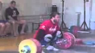 Dmitry Klokov 206 kg Snatch(straps)