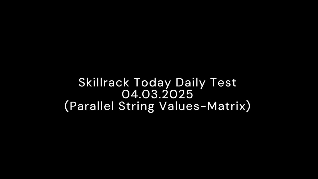 Skillrack Daily Test 04 03 2025 Python Solution Youtube