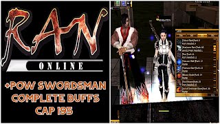 🎮RAN Online | +POW Swordsman | Skill Build | Complete Buffs | Cap 195