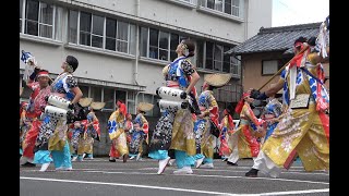 【4K】2024 十人十彩（纏提灯メイン）さん よさこい四万十　森下病院駐車場