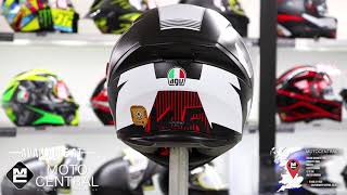 AGV K5-S Darkstorm Full Face Helmet Matt Black : Red