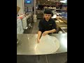 Lady Masterfully Flipping Roti Prata Into Perfection #shorts