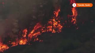 Hundreds evacuated from Canary Islands wildfires