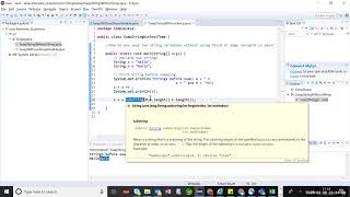 How do you swap two string variables without using third or temp variable in java