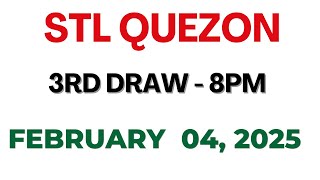 STL Quezon 3rd draw result today live 04 February 2025