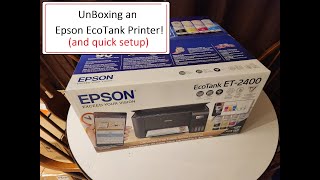 Unboxing an Epson EcoTank Printer! Model ET-2400 #et2400 #epsonprinter #oldguysmatter #oldguynetwork