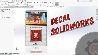 Cara Menambahkan Gambar di Solidworks | Tutorial Decal Solidworks | Rokok Sampoerna Mild