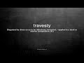 what does travesty mean