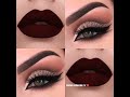 dark red cherry lipstick shades classic touch with different beautiful way for girls ،fashionstyle