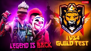 LIVE GUILD TEST [UP GAMER 55] GARENA FREE FIRE TOP ONE PLAYERS 🤠#freefirelivestream