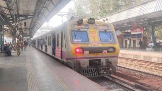 Emu electric Mumbai local train video Indian railways | railway station Mumbai local train video