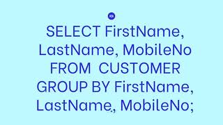Remove duplicates without using distinct keyword in SQL