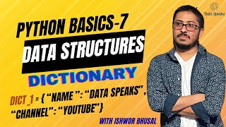 Python Basics for Data Science Part 7 | Data Structures - Dictionary | Beginner's Guide