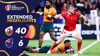 Wales dominate Wallabies | Wales v Australia | Rugby World Cup 2023 | Extended Highlights