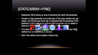 Lasso Programming: [staticarray→find]