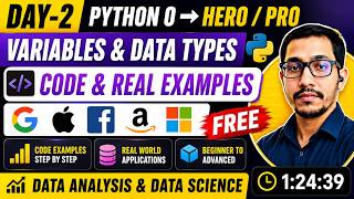 Python Full Courses for beginners | Variables, Data Types, Input Output | Type Casting 2026