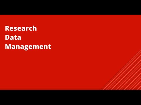 Research data management (RDM)