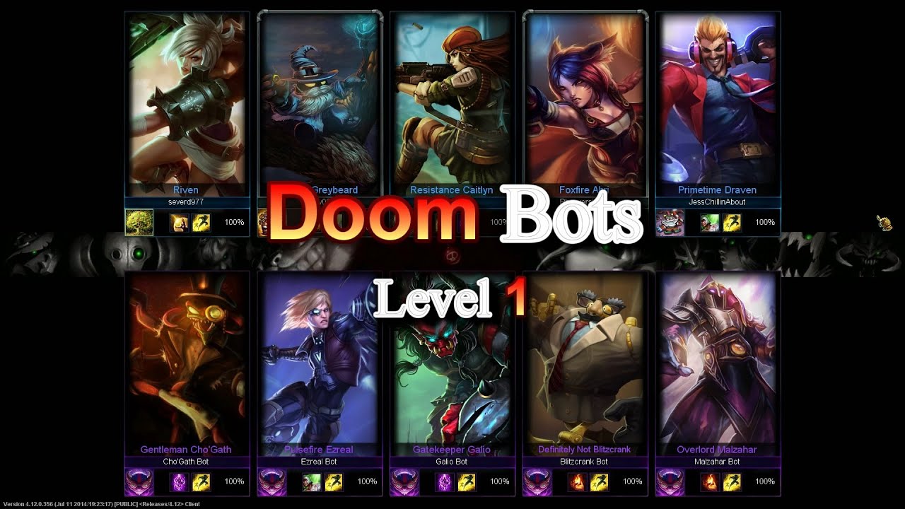 League Of Legends - Doom Bots Level 1 - YouTube