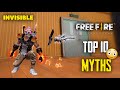 Top 10 Mythbusters in FREEFIRE Battleground | FREEFIRE Myths #268