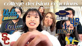 college decision reactions as a community college computer science transfer :) | UCs + USC