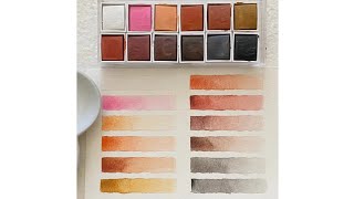 Swatching the new Skintone Watercolor Set