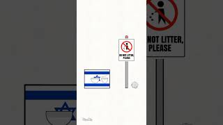 Don't litter | #countryballs #shorts #fypシ゚ #freepalestine #memes