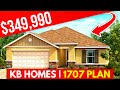 1707 by KB Homes | Palm Bay | 1,707 SF | 4 Bedroom 2 Bathroom | Gardens at Waterstone $349,990+