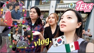 We came across IDOLS! 😱 | 24 HOURS with MEXICAN friends on the streets of KOREA 🇰🇷 - JEKS Coreana