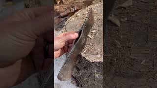 Amazing sound of old American steel - Puget Sound Pattern Axe Head  #axe #asmrsounds #stumptownaxes