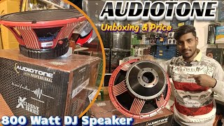 Audiotone 800 Watt DJ Speaker 🔊| AD15X830ES High Quality Bass Speaker | Unboxing \u0026 Price|Akash Audio