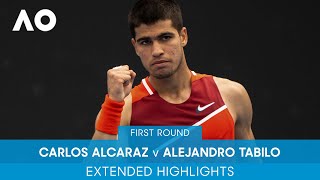 Carlos Alcaraz v Alejandro Tabilo Extended Highlights (1R) | Australian Open 2022