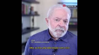 Lula sobre Ciro Gomes: "Está precisando de um calmante"